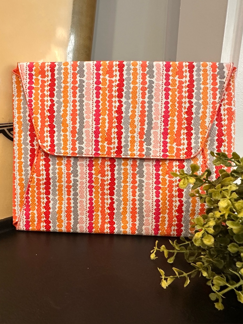 Vera Bradley Confetti Striped Women's Envelope Clutch